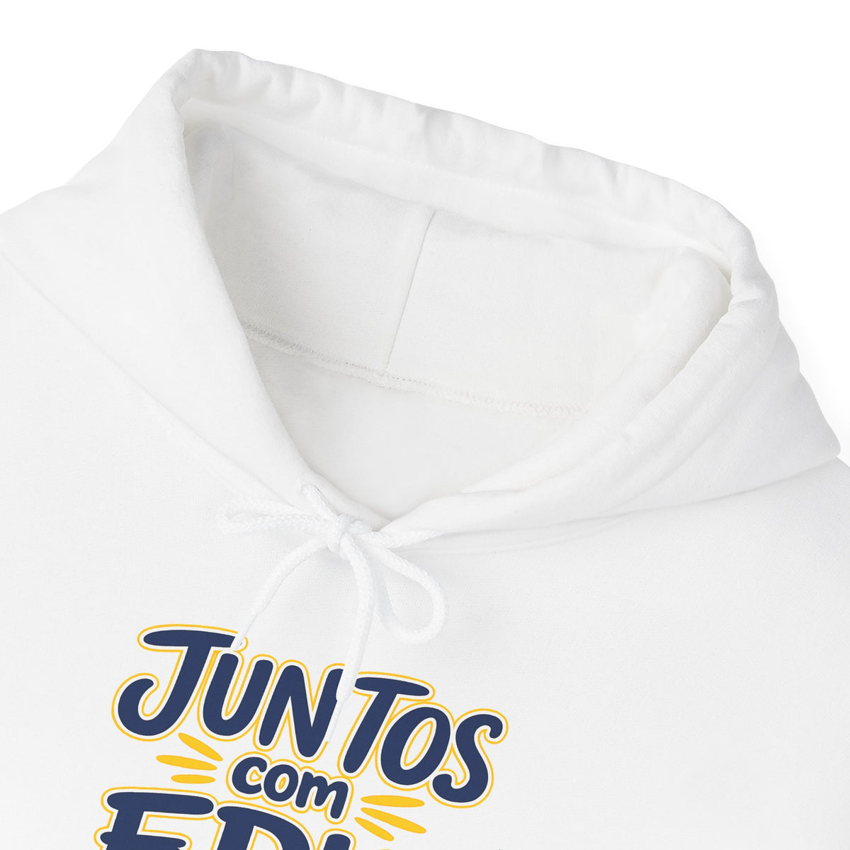 Moletom adulto Juntos com Edi (branco, preto, cinza / unisex, com capuz)