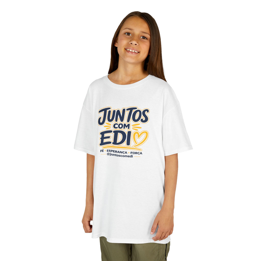 Camiseta infantil Juntos com Edi